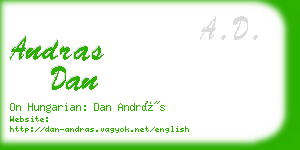 andras dan business card